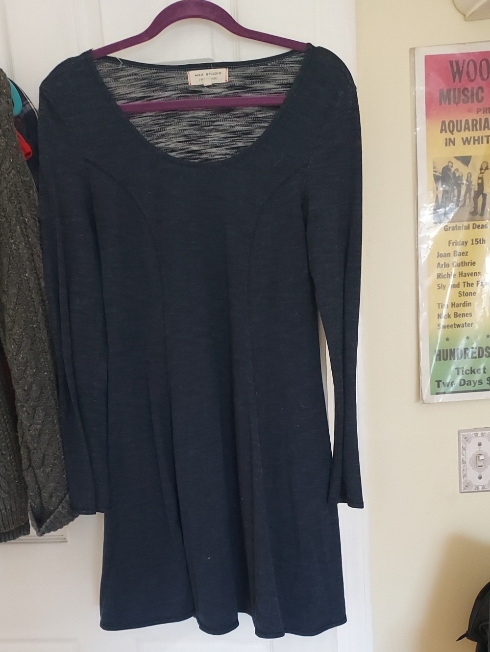 Womens Comfy Dress Navy Sz Small
